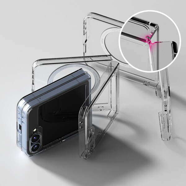 Чехол RINGKE FUSION MAGNETIC MAGSAFE для GALAXY Z FLIP 6 CLEAR Чехол RINGKE FUSION MAGNETIC MAGSAFE для GALAXY Z FLIP 6 CLEAR