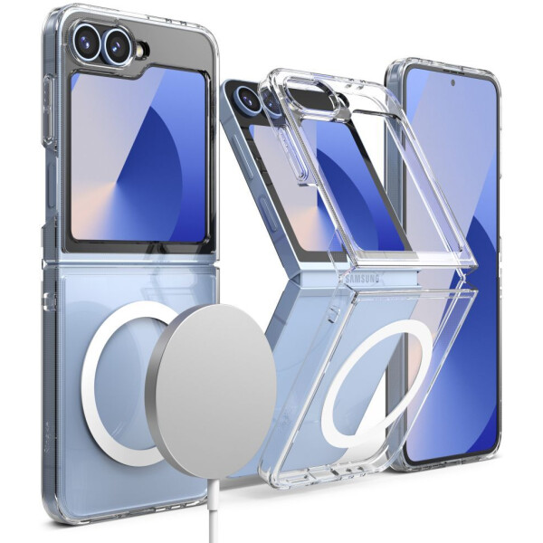 Чехол RINGKE FUSION MAGNETIC MAGSAFE для GALAXY Z FLIP 6 CLEAR Чехол RINGKE FUSION MAGNETIC MAGSAFE для GALAXY Z FLIP 6 CLEAR