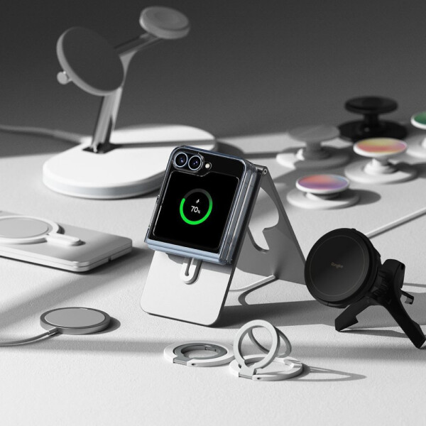 Чехол RINGKE FUSION MAGNETIC MAGSAFE для GALAXY Z FLIP 6 CLEAR Чехол RINGKE FUSION MAGNETIC MAGSAFE для GALAXY Z FLIP 6 CLEAR