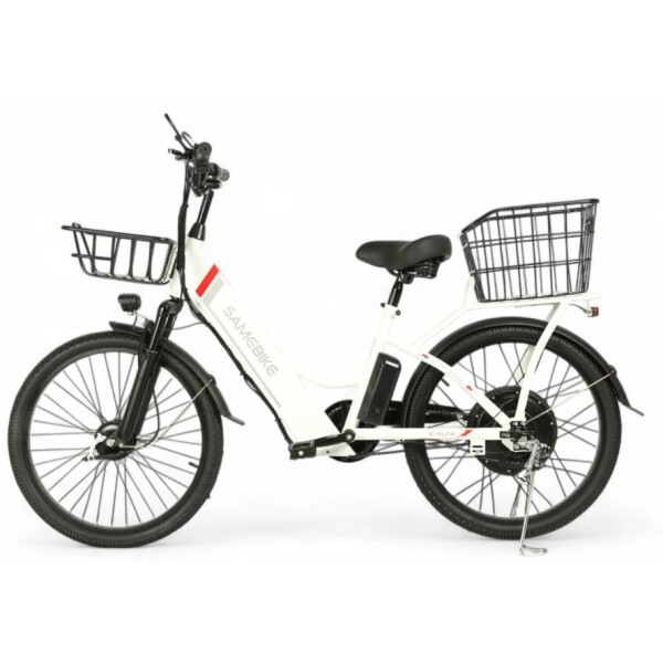Электровелосипед SAMEBIKE Е-Alfa New SB-E-ALFA350-36/10 (белый)