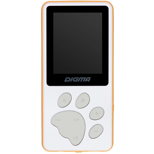 Плеер MP3 Digma S4 8GB (белый/оранжевый)