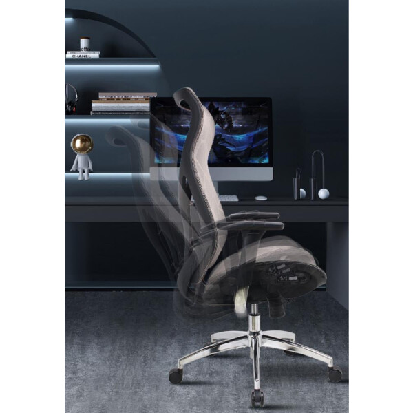 Кресло компьютерное EVOLUTION FISHBONES PRO Grey Кресло компьютерное EVOLUTION FISHBONES PRO Grey