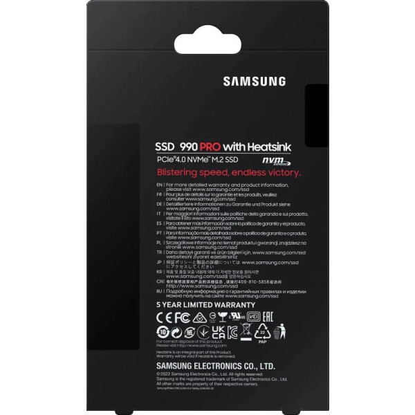 SSD Samsung 990 Pro с радиатором 2TB MZ-V9P2T0CW SSD Samsung 990 Pro с радиатором 2TB MZ-V9P2T0CW