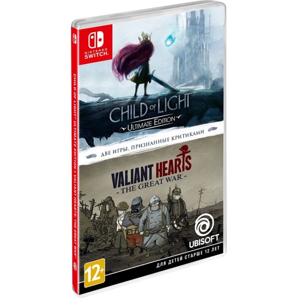 

Игровые диски Nintendo Комплект игр для Nintendo Switch Child of Light + Valiant Hearts. The Great War [русская версия], Комплект игр для Nintendo Switch Child of Light + Valiant Hearts. The Great War [русская версия]