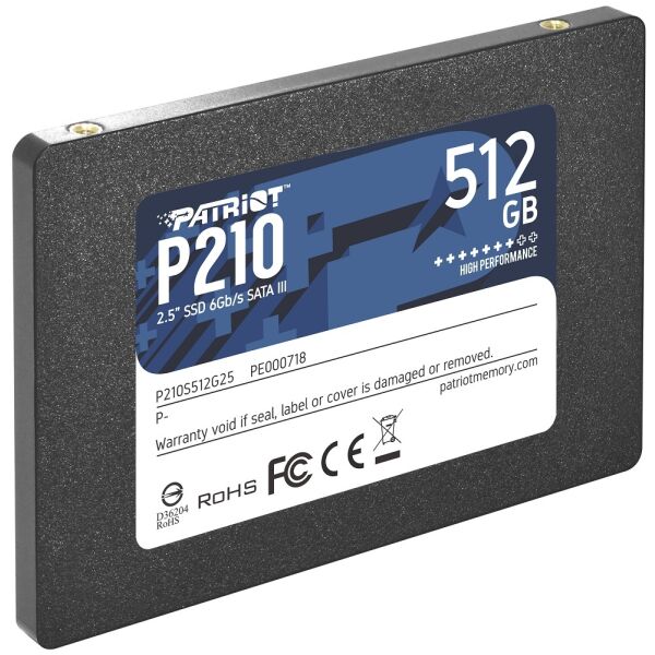 Твердотельный накопитель Patriot P210 512GB (P210S512G25) Твердотельный накопитель Patriot P210 512GB (P210S512G25)