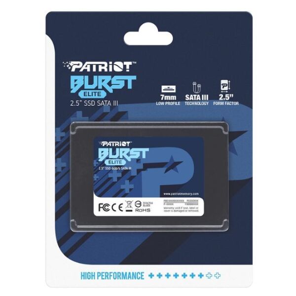 Твердотельный накопитель Patriot Burst Elite 240GB (PBE240GS25SSDR) Твердотельный накопитель Patriot Burst Elite 240GB (PBE240GS25SSDR)