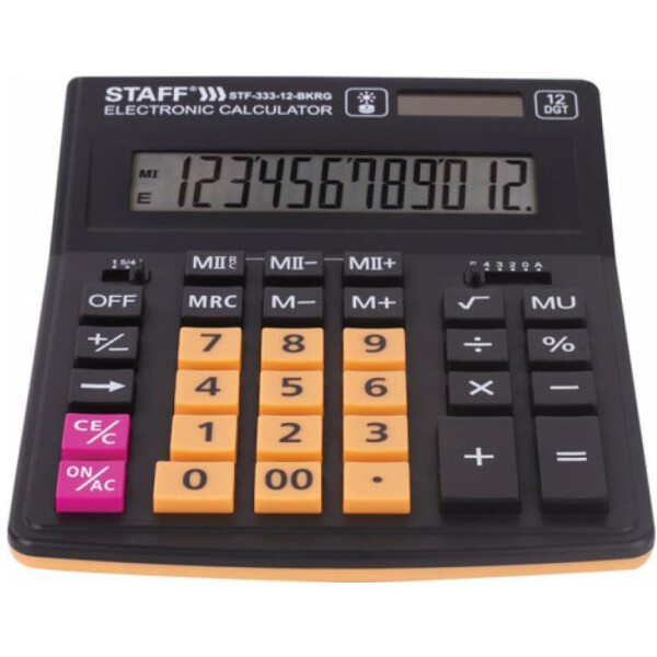 калькулятор Staff Plus STF-333-12-BKRG (250460)