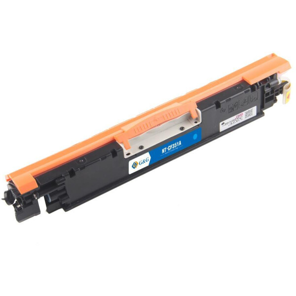 Картридж лазерный G&G GG-CF351A голубой (1000стр.) для HP CLJ Pro MFP M176/M176FN/M177/M177FW