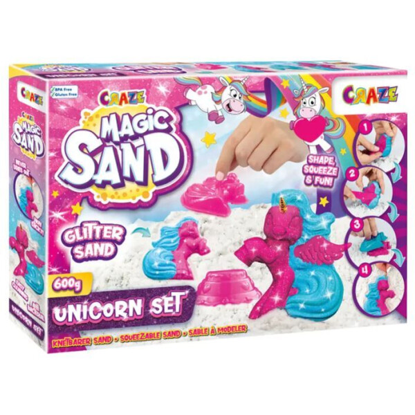 Кинетический песок Craze Magic Sand Сверкающий единорог 29725
