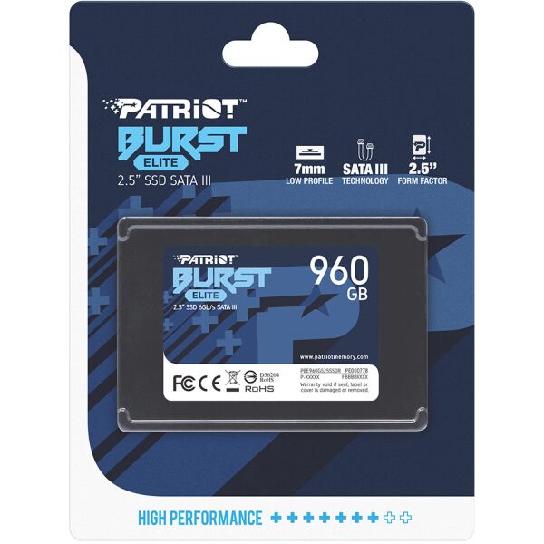 SSD Patriot Burst Elite 960GB PBE960GS25SSDR SSD Patriot Burst Elite 960GB PBE960GS25SSDR