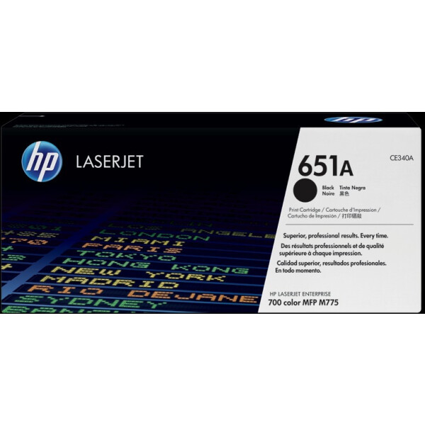 Картридж лазерный HP 651A CE340A черный (13500стр.) для HP LJ 700/775
