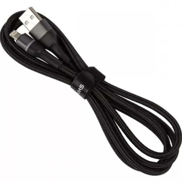 Кабель USAMS SJ534USB01 USB 2.0 AM-Lightning BM 1.2 м US-SJ534 U76 2.4A черный