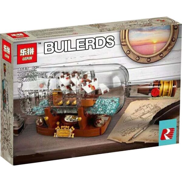 

Игры, игрушки LEPIN, Конструктор LEPIN Корабль в бутылке (16051)