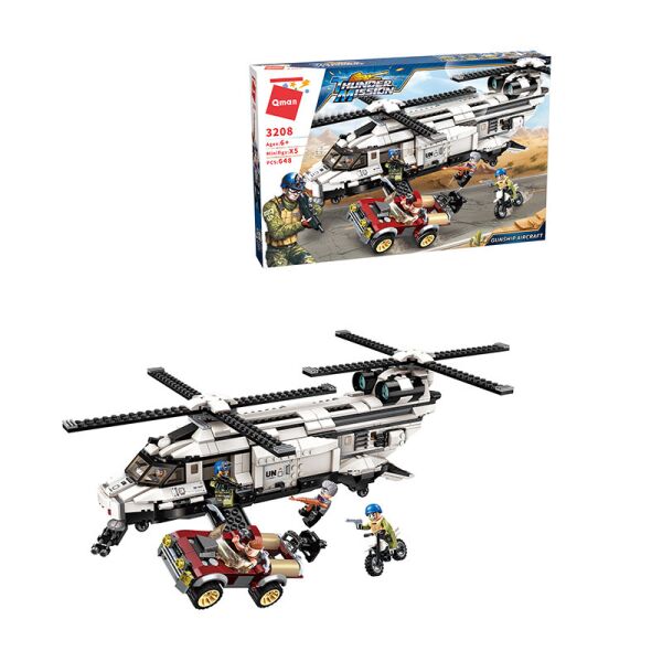 

Игры, игрушки QMAN, Конструктор QMAN Thunder Mission 3208 Военный вертолет