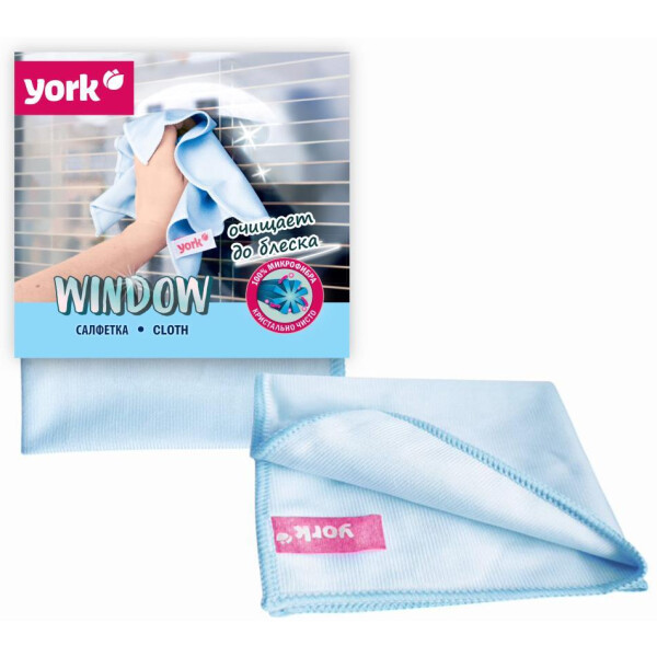 Салфетка из микрофибры для окон YORK 026150 (30х30 см)