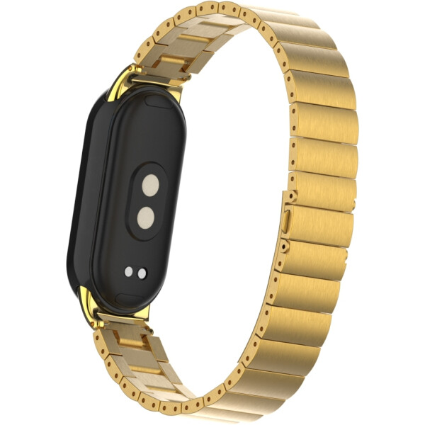 Ремешок Bingo Stainless Strips для XIAOMI Mi Band 8 (золотистый) Ремешок Bingo Stainless Strips для XIAOMI Mi Band 8 (золотистый)