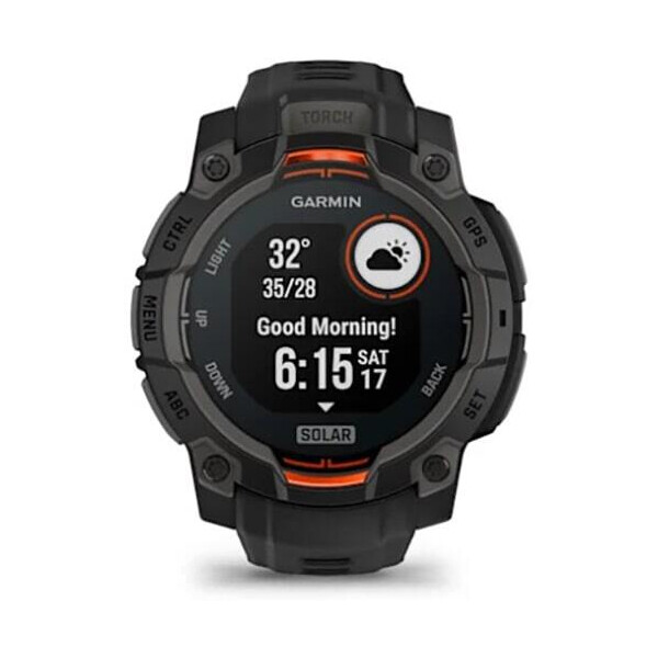 Умные часы Garmin Instinct 3 Solar 45 мм (черный) Умные часы Garmin Instinct 3 Solar 45 мм (черный)